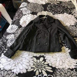 Women’s black pea coat
